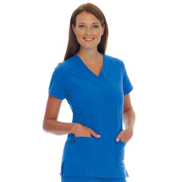 Jockey (TM) Scrubs Shirt Scrub Jockey 2206 Womens 2X Large Royal Blue Ea - 2206-064-2X