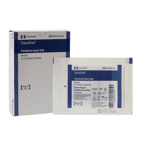 Vaseline - Petrolatum Impregnated Dressing 3 X 9 Inch Mesh Gauze White Petrolatum Sterile - 8884423600