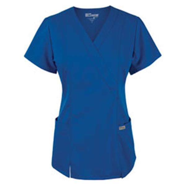 Grey's Anatomy (TM) Shirt Scrub Greys Anatomy 41101 Crossover Womens 3X Large Royal Blue Each - 41101X-083XL