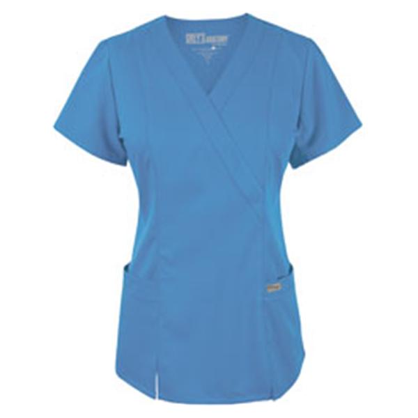 Grey's Anatomy (TM) Shirt Scrub Greys Anatomy 41101 Crossover Womens 5X Large Ceil Blue Each - 41101X-405XL