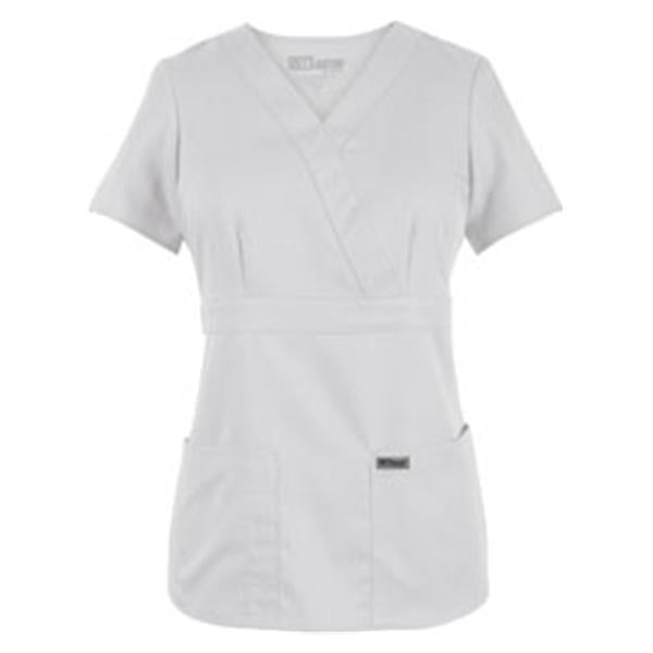 Grey's Anatomy (TM) Shirt Scrub Greys Anatomy 4153 Crossover Womens 5X Large White Each - 4153X-10-5XL