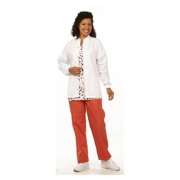Fashion Seal Jacket Warm-Up 65% Polyester / 35% Cotton Unisex White 3X Large 2 Pockets Ea - 7699-3XL