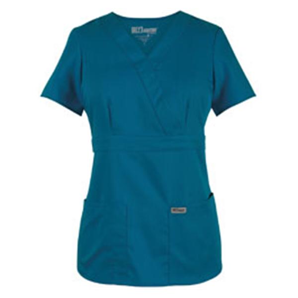 Grey's Anatomy (TM) Shirt Scrub Greys Anatomy 4153 Crossover Womens Large Bahama Each - 4153-328-L