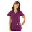 Grey's Anatomy (TM) Shirt Scrub Greys Anatomy 4153 Crossover Womens X-Small Wine Each - 4153-65-XS