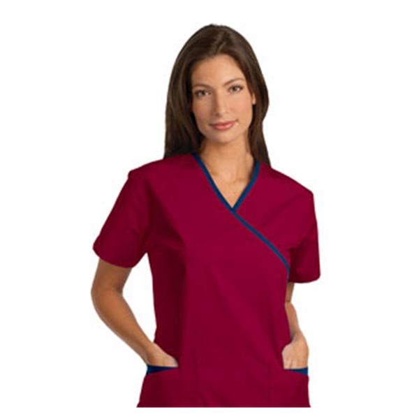 Fashion Seal Shirt Scrub Fashion Seal 7003 Womens X-Small Sangria Ea - 7003-XS