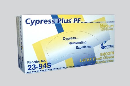 McKesson Medical Surgical Cypress Plus PF Exam Glove Small NonSterile Latex Standard Cuff Length Smooth Ivory Not Chemo Approved - 23-92S