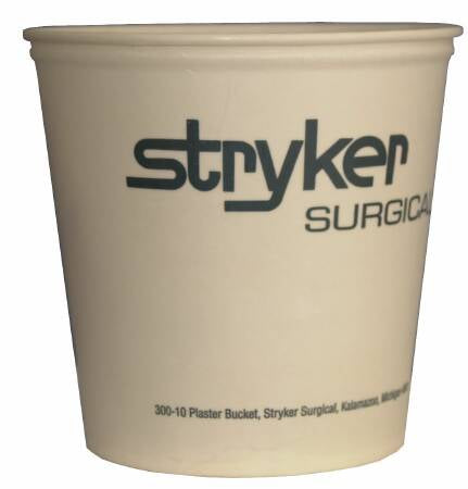 Stryker Cast Bucket 165 oz., Disposable, White - 300010001