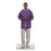 Fashion Seal Jacket Warm-Up 65% Polyester / 35% Cotton Unisex Purple Medium 2 Pockets Ea - 7807-M