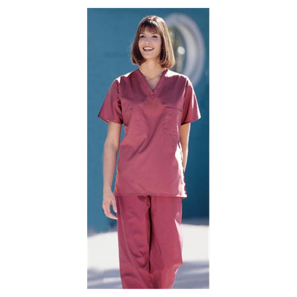 Fashion Seal Shirt Scrub Poly/Ctn Fashion Blend Unsx Crnbry 4Xl Rvrsbl Pckt Ea - 6789-4XL