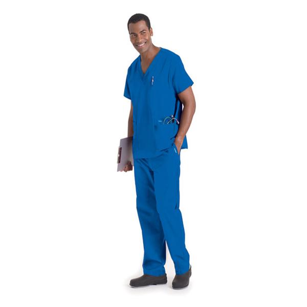 Landau for Men (R) Scrub Pant 8550 Mens Small Royal Blue Ea - 8550-BEP-SML