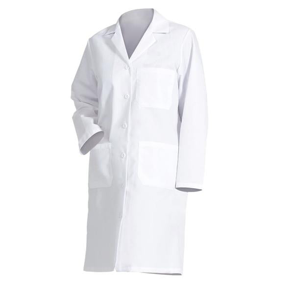 Fashion Seal Lab Coat 65% Polyester / 35% Cotton Fashion Poplin Womens White Sz 18 39.5 In Ea - 477-18