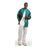 Fashion Seal Jacket Warm-Up 65% Polyester / 35% Cotton Unisex Teal Medium 2 Pockets Ea - 7683-M