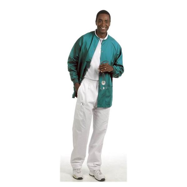 Fashion Seal Jacket Warm-Up 65% Polyester / 35% Cotton Unisex Teal Medium 2 Pockets Ea - 7683-M