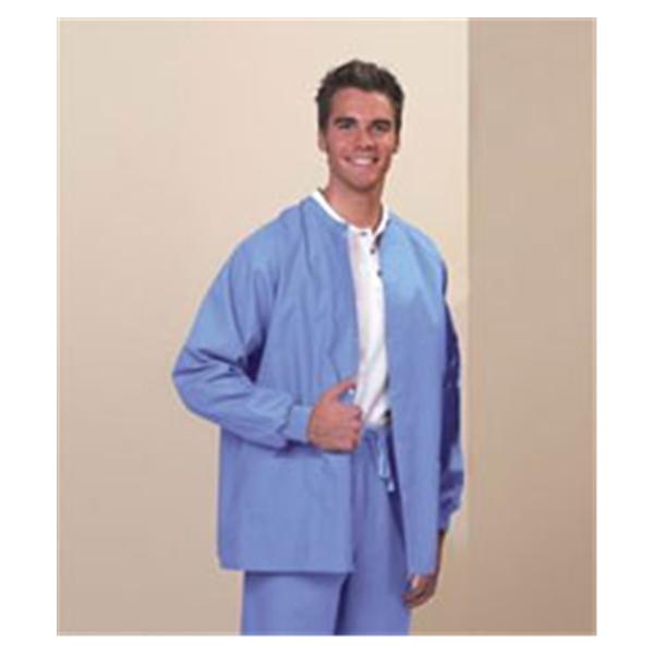 Fashion Seal Jacket Warm-Up 65% Polyester / 35% Cotton Unisex Ceil Blue X-Large 2 Pockets Ea - 6722-XL