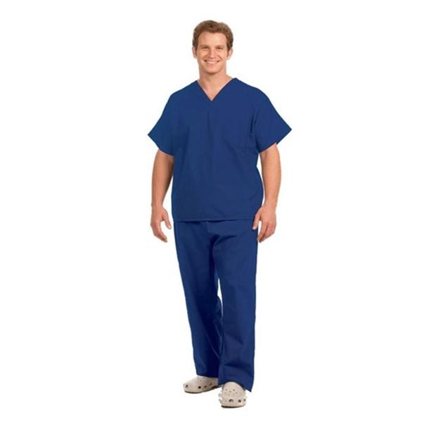 Fashion Seal Shirt Scrub Fashion Seal 78744 Unisex Large Navy Ea - 78744-L