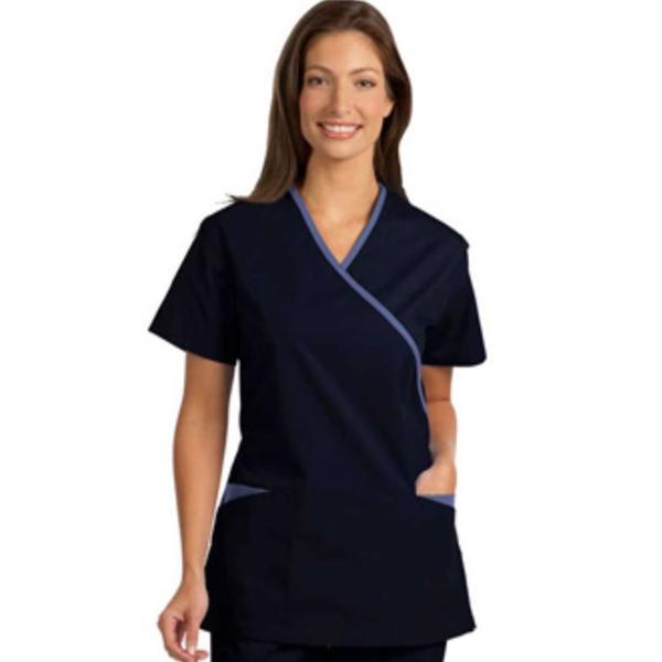 Fashion Seal Shirt Scrub Fashion Seal 7026 Womens 2X Large Navy / Ceil Ea - 7026-XXL