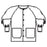 Fashion Seal Jacket Warm-Up 65% Polyester / 35% Cotton Unisex White X-Small 2 Pockets Ea - 7699-XS