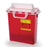 Becton Dickinson Sharps Container 1-Piece 16 H X 13-1/2 W X 6 D Inch 3 Gallon Red Horizontal Entry Lid - 305436
