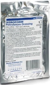Cardinal Xeroform Petrolatum Impregnated Dressing 1 X 8 Inch Gauze Bismuth Tribromophenate / Petrolatum Sterile - 8884433301