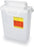 BD - Sharps Container 12-1/2 H X 10-4/5 W X 6 D Inch 2 Gallon Pearl Base / Pearl Lid Horizontal Entry Counter Balanced Door Lid - 305422