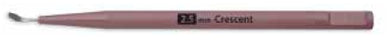 Beaver Xstar - Crescent Knife Conventional Stainless Steel / Plastic 2.5 mm Width Full Handle Sterile Disposable - 373808