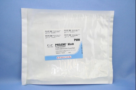 J & J Healthcare Systems Prolene Hernia and Fascial Deficiencies Repair Mesh Nonabsorbable Polypropylene Monofilament 6 X 6 Inch Square Style - PMH