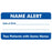 Tabbies Labels "Name Alert Date of Birth ___ Two Patients with Same Name" , White & Red - 3-1/4"W x 1-3/4"H, 250 per Roll - MAP5150