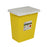 Cardinal SharpSafety Chemotherapy Waste Container 18-3/4 H X 12-3/4 D X 18-1/4 W Inch 12 Gallon Yellow Base / White Lid Vertical Entry Sliding Lid - 8931
