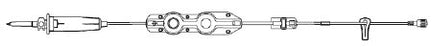 B. Braun Outlook Pump Set 60 Drops / mL Drip Rate 124 Inch Tubing - V7453