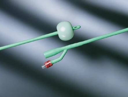 Bard Silastic Foley Catheter 2-Way Round Tip 5 cc Balloon 14 Fr. Silicone Coated Latex - 33614