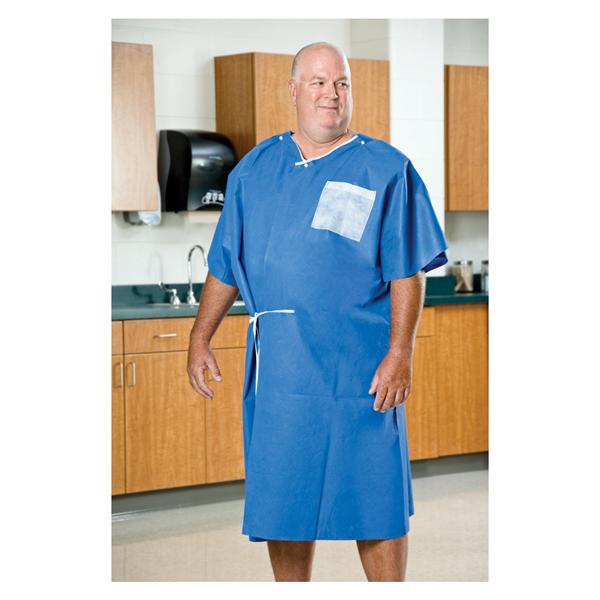Graham Medical Gown Exam Amplewear 3X Large 40 In X 50 In Blue 25/Ca - 50756