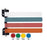 Omnimed Inc Flag System Exam Room 8" Wall Mount Mltclr Pwd Ct Alum W/ 4Flg Each - 291714RGYB