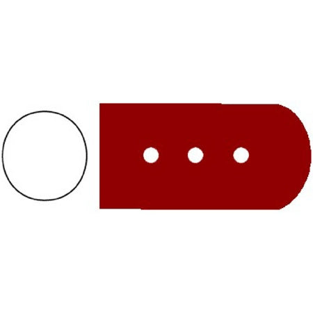 SklarTip - Instrument Tip Protector 1/32 X 3/4 Inch, 11 mm, Maroon, Vented Tip - 96-1400