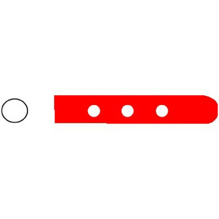 SklarTip - Instrument Tip Protector 1/8 X 1 Inch, 4 mm, Red, Vented Tip - 96-1404