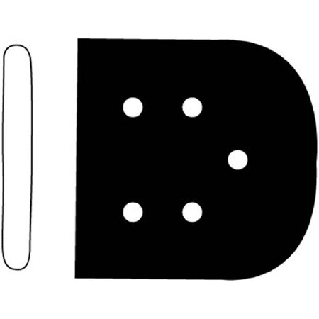 Sklar SklarTip Instrument Tip Protector 1/8 X 1 X 1 Inch, 25 X 3 mm, Black, Vented Tip - 96-1412