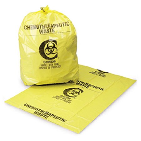 Medegen Medical Products LLC Medegen Medical Products Chemo Waste Bag 12 - 16 gal. Yellow Polyethylene 25 X 34 Inch - 9230