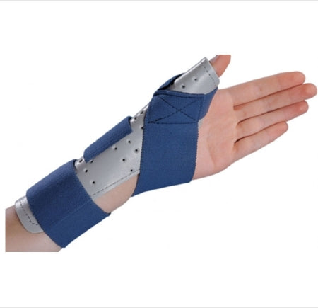 DJO Thumbspica Thumb Splint ThumbSPICA Thumb Spica Foam / Cotton-Terry Right Hand Blue / Gray Large / X-Large - 79-87117