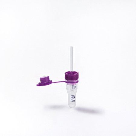 Ram Scientific Safe-T-Fill Capillary Blood Collection Tube Whole Blood Tube K2 EDTA Additive 1.1 mm Diameter 125 µL Purple Attached Cap Plastic Tube - 76011