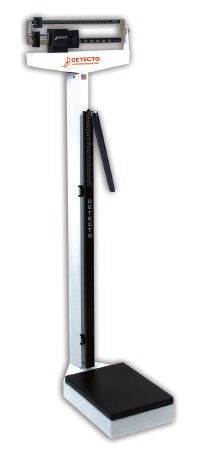 Detecto - Column Scale with Height Rod Balance Beam Display 400 lbs. Capacity White Analog - 439