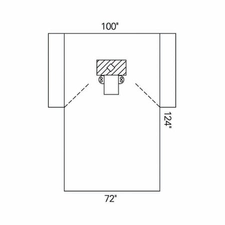 O&M Halyard - EENT Drape Thyroid Drape 100 W X 72 W X 124 L Inch Sterile - 89258