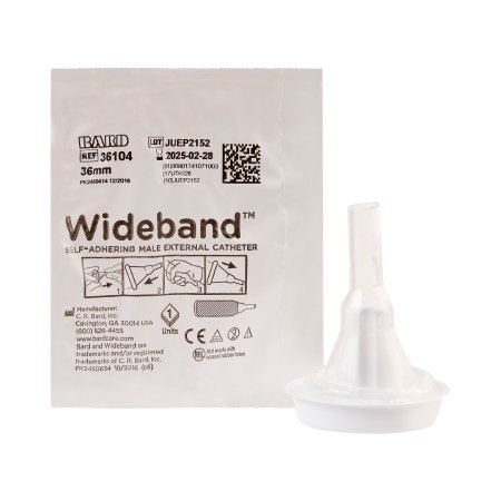 Wide Band - Male External Catheter Self-Adhesive Band Silicone Large - 36104