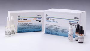 DCA 2000 - Diabetes Management Test Control Solution Kit Hemoglobin A1c (HbA1c) Normal / Abnormal 4 X 0.25 mL - 10311161