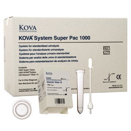 KOVA System Super Pac 1,000 - Urinalysis Consumables Kit Urinalysis Urinalysis System Urine Sample 1,000 Tests - Alltrista Plastics - 87153