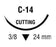 Monosof~Dermalon Suture with Needle Nonabsorbable Uncoated Black Suture Monofilament Nylon Size 3-0 30 Inch Suture 1-Needle 24 mm Length 3/8 Circle Reverse Cutting Needle