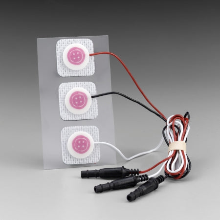 3M Red Dot EKG Electrode Monitoring Non-Radiolucent 3 per Pack - 2282