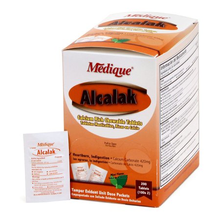 Alcalak - Antacid 420 mg Strength Chewable Tablet 200 per Box - 10147