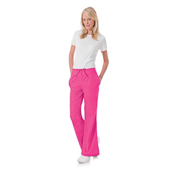 Landau Uniforms Pant Scrub 8335 Womens Medium Petite Carnation Pink Ea - 8335-PACP-MP