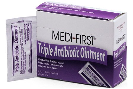 Medique Products First Aid Antibiotic 25 per Box Ointment Individual Packet - 22373