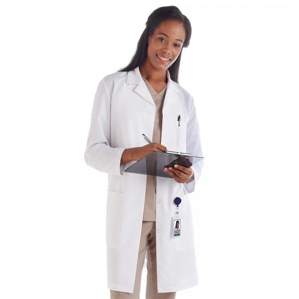 White Swan Uniform. Lab Coat 65% Polyester / 35% Cotton Meta Fundamentals Womens White 2Xl 37" Ea - 15113-011-2X