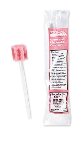 Sage Products Toothette Oral Swabstick Foam Tip Untreated - 5602UT